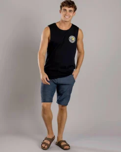Jacks Rising Sun Muscle Tank Black Best