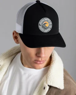 Jacks Rising Trucker Cap Black/white
