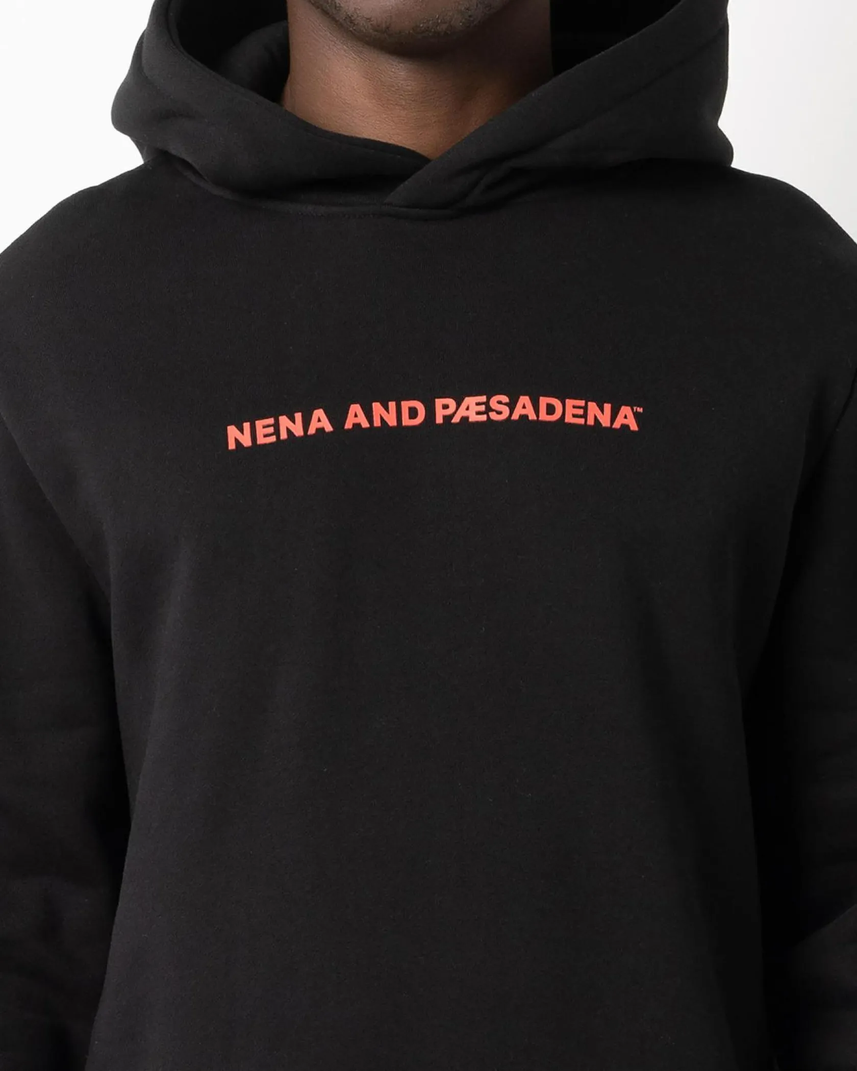 Nena & Pasadena Risk Dual Curved Hoodie Jet Black Outlet