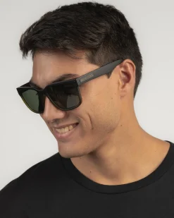 Carve Rival XL Polarised Sunglasses Matte Black / Olive Polar Clearance