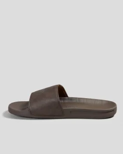 Quiksilver Rivi Nubuck Slides Brown 1