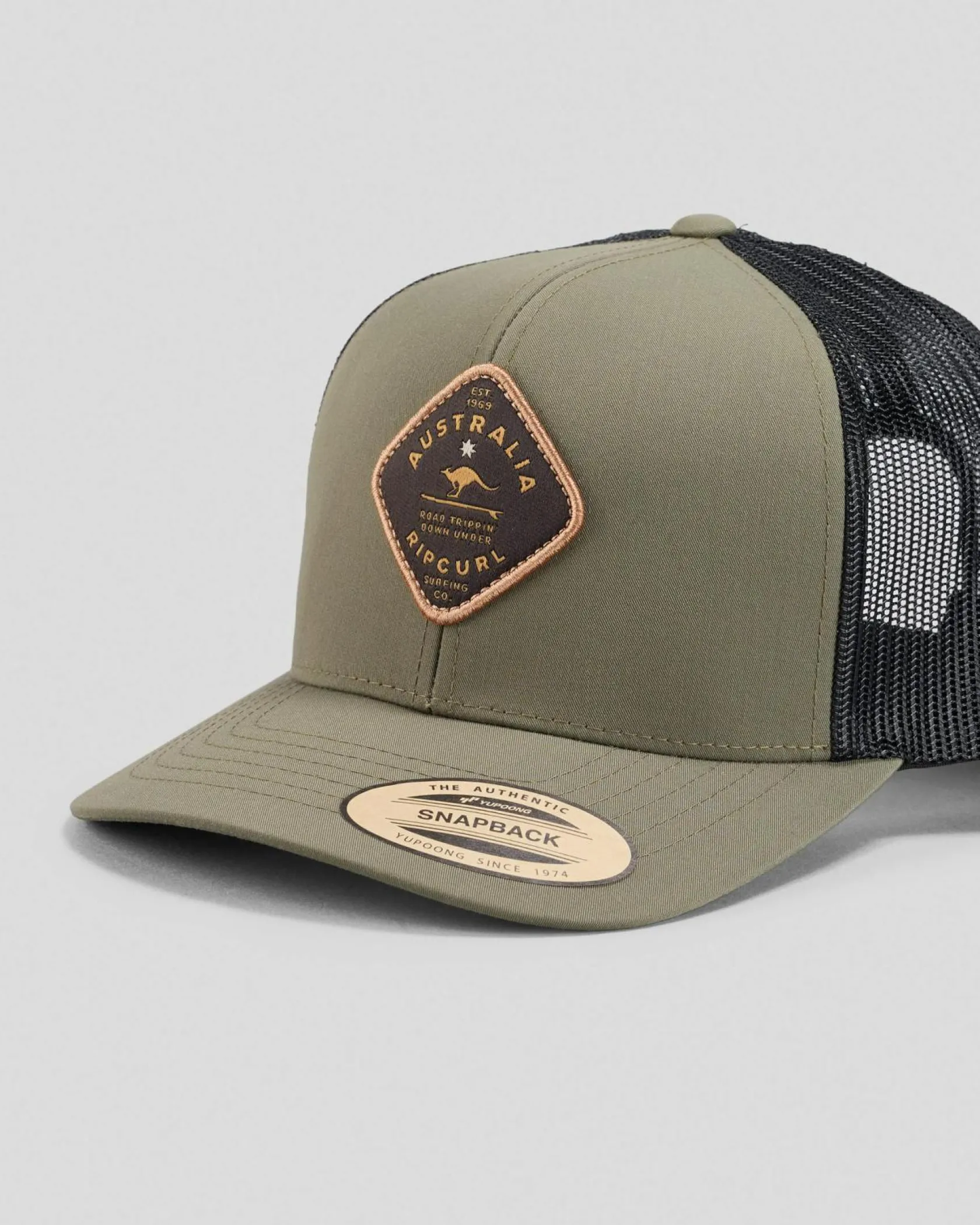 Rip Curl Road Trippin Trucker Cap Olive