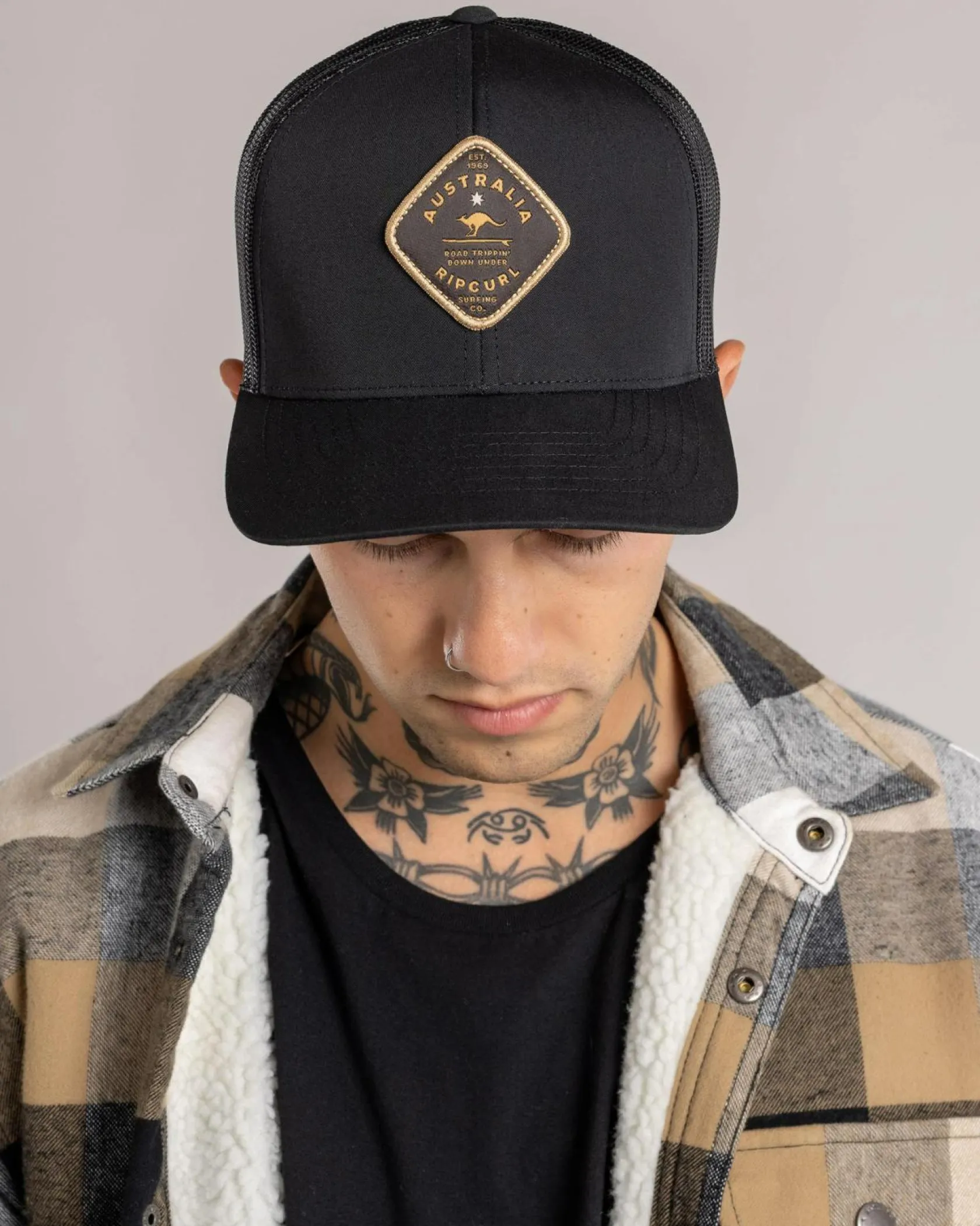 Rip Curl Road Trippin Trucker Cap Black Online