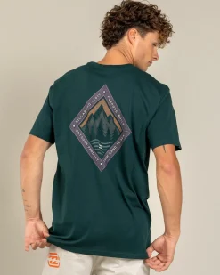 Billabong Rockies ADIV T-Shirt Spruce Green Discount