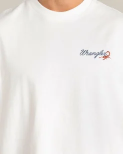 Wrangler 1800-Rodeo Slacker T-Shirt Vintage White Hot
