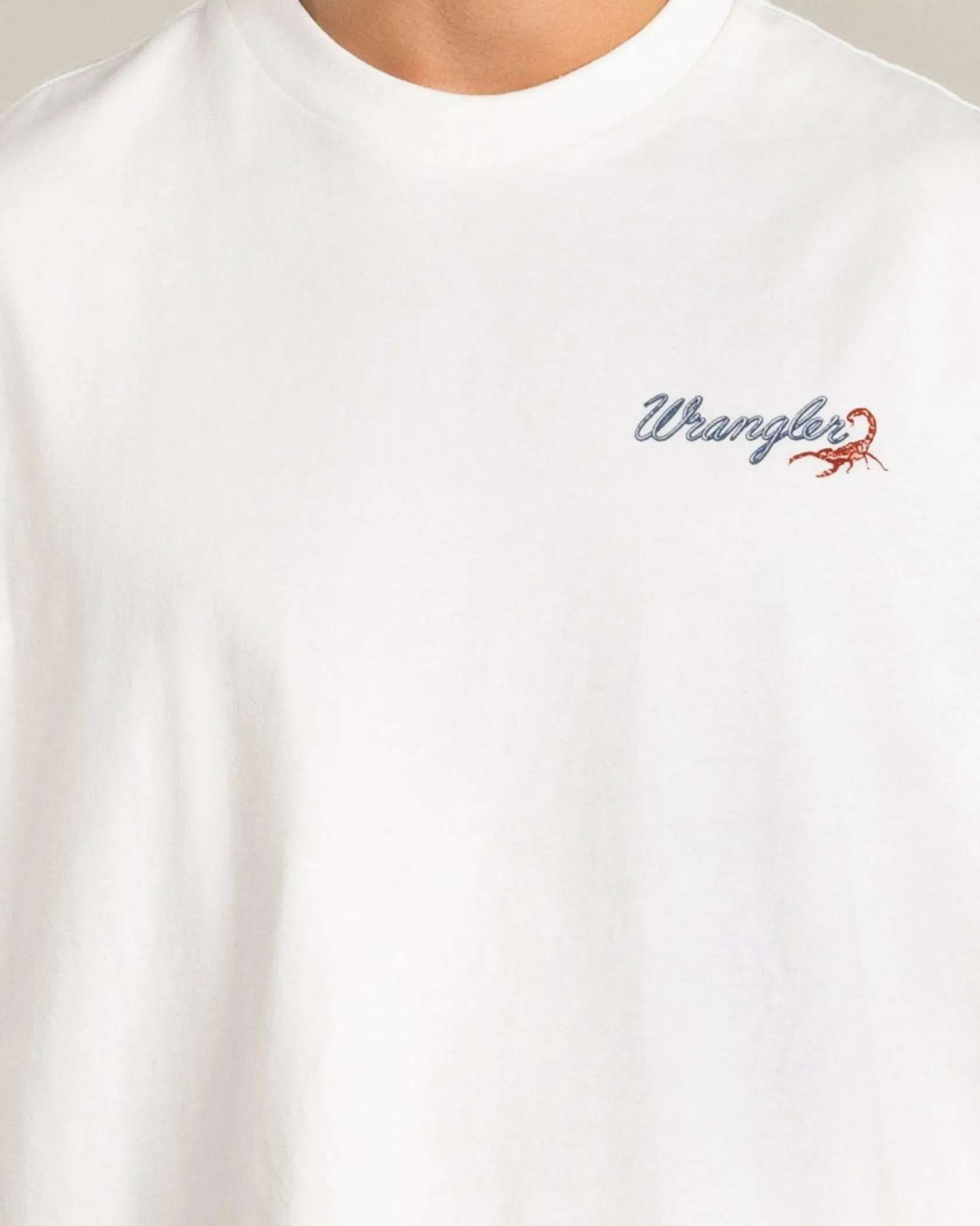 Wrangler 1800-Rodeo Slacker T-Shirt Vintage White Hot