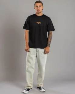 Billabong Rose Arch T-Shirt Washed Black Outlet
