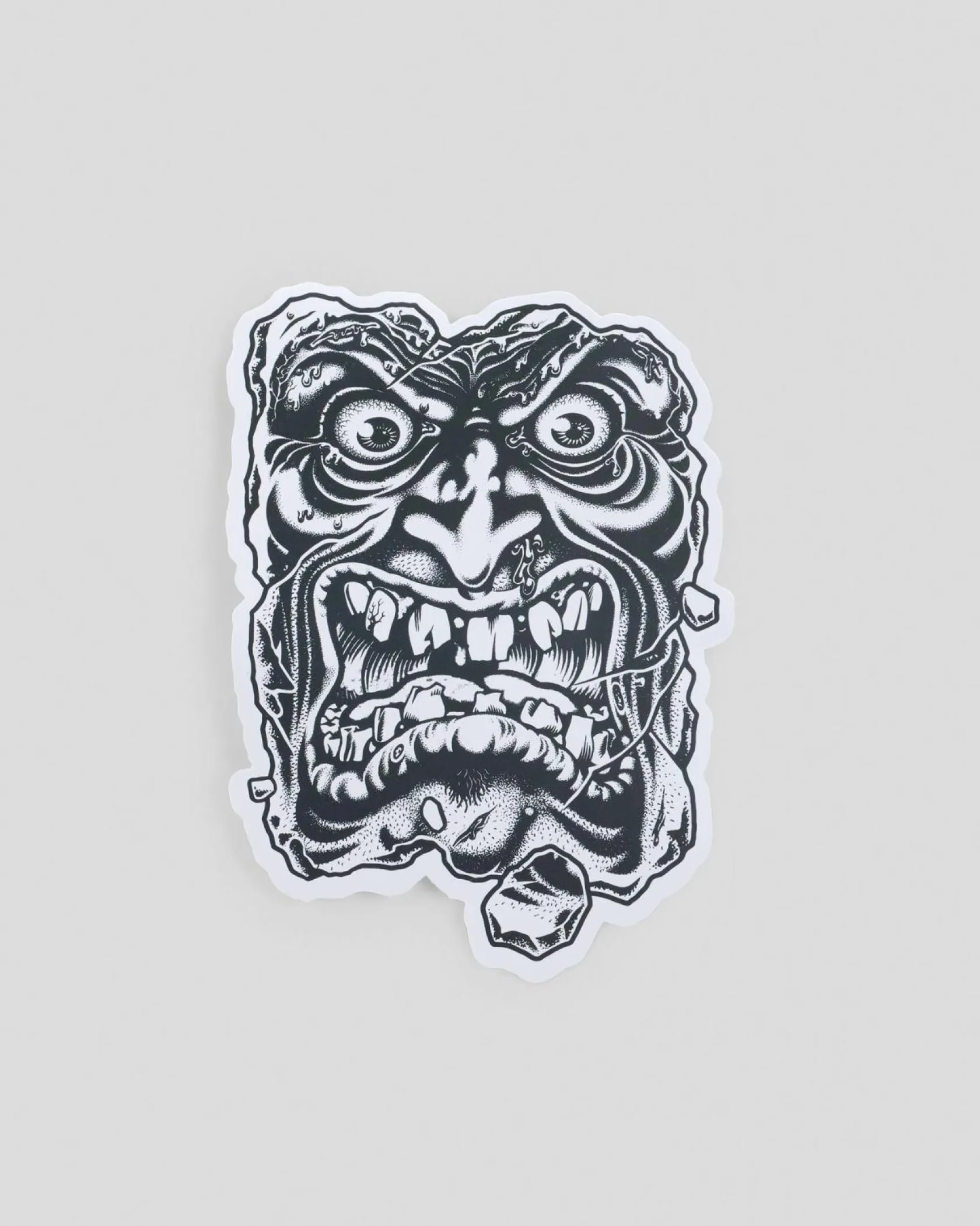 Santa Cruz Roskopp Destruct Face Sticker Black Hot
