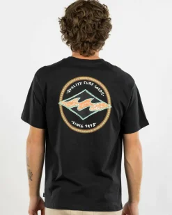 Billabong Rotor Diamond T-Shirt Washed Black Outlet