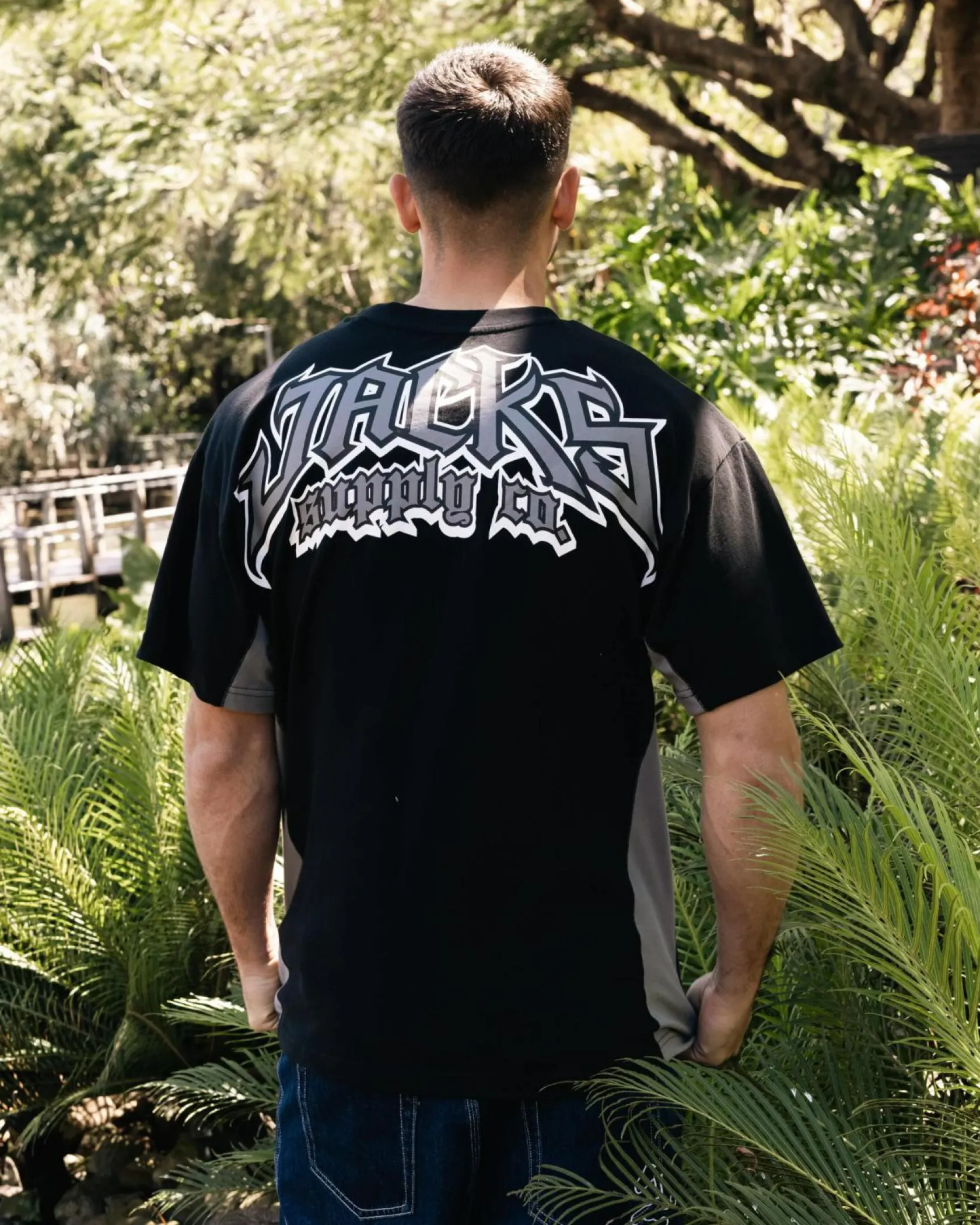 Jacks Rugged T-Shirt Black/grey Clearance