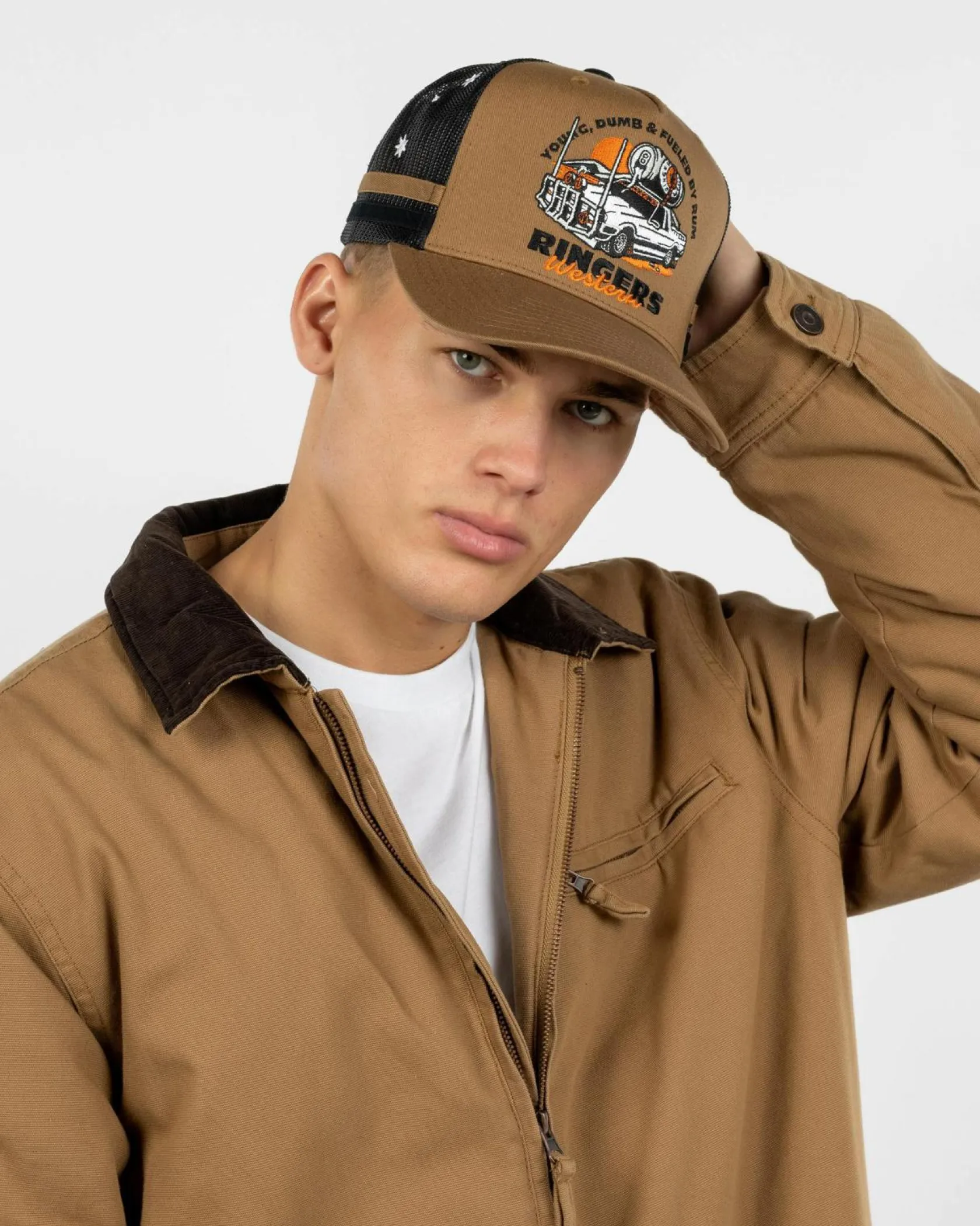 Ringers Western Rum Runner Trucker Cap Clay Hot