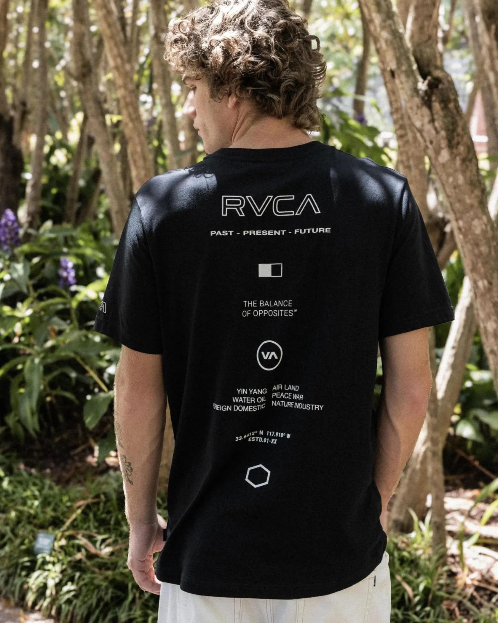 RVCA Inline T-Shirt Rvca Black Hot