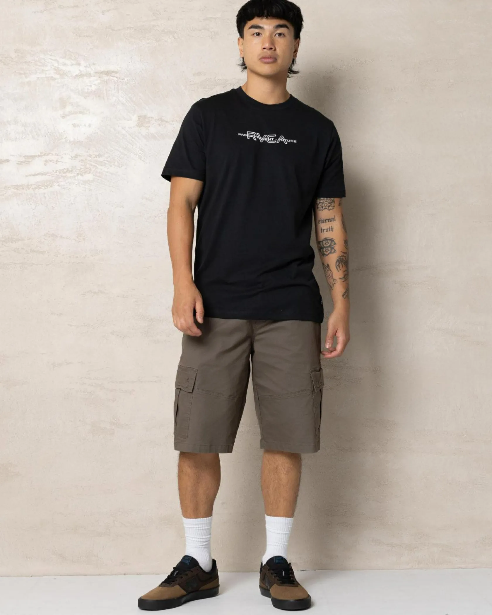 RVCA Inline T-Shirt Rvca Black Hot