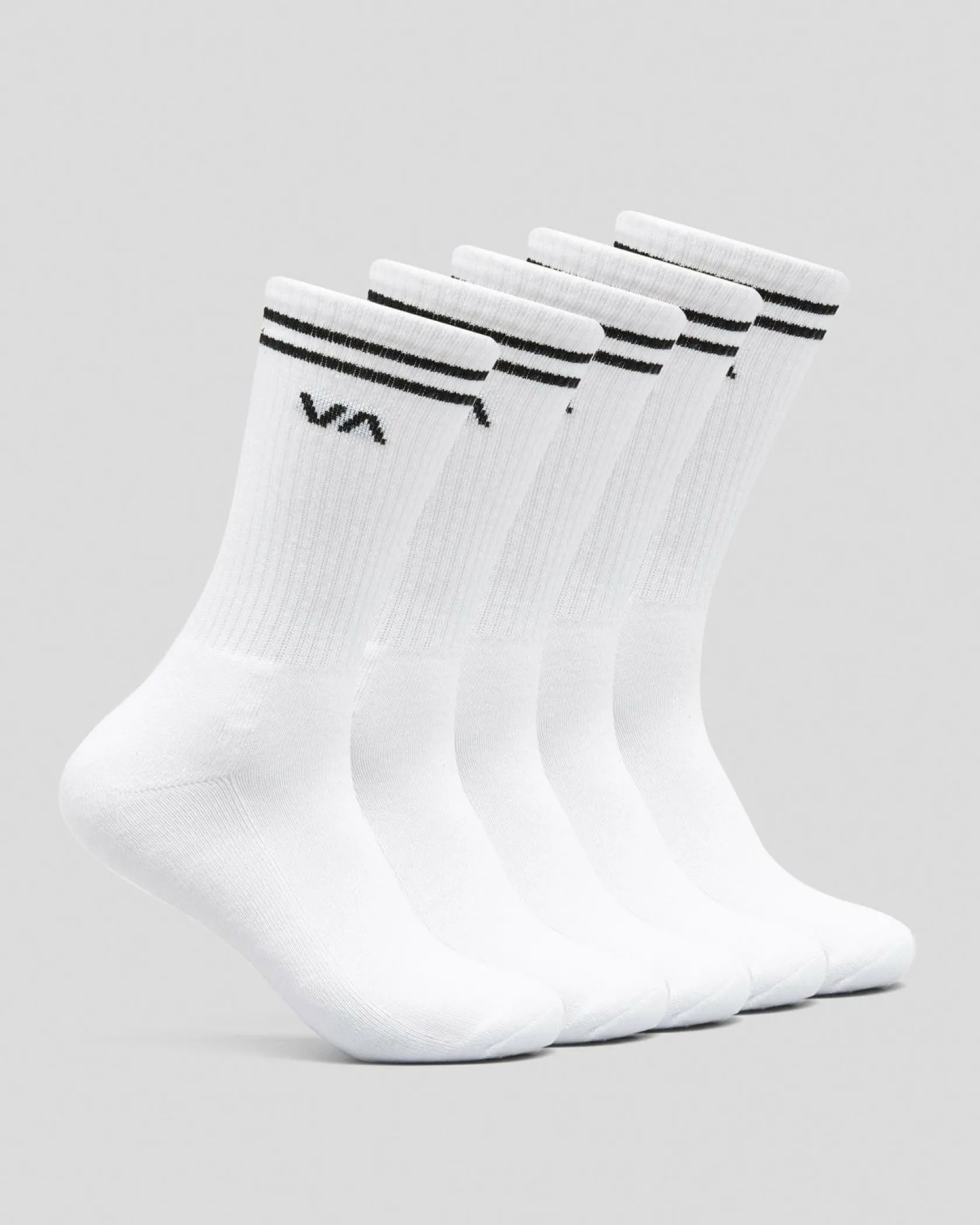 RVCA Union III Socks 5 Pack White Online