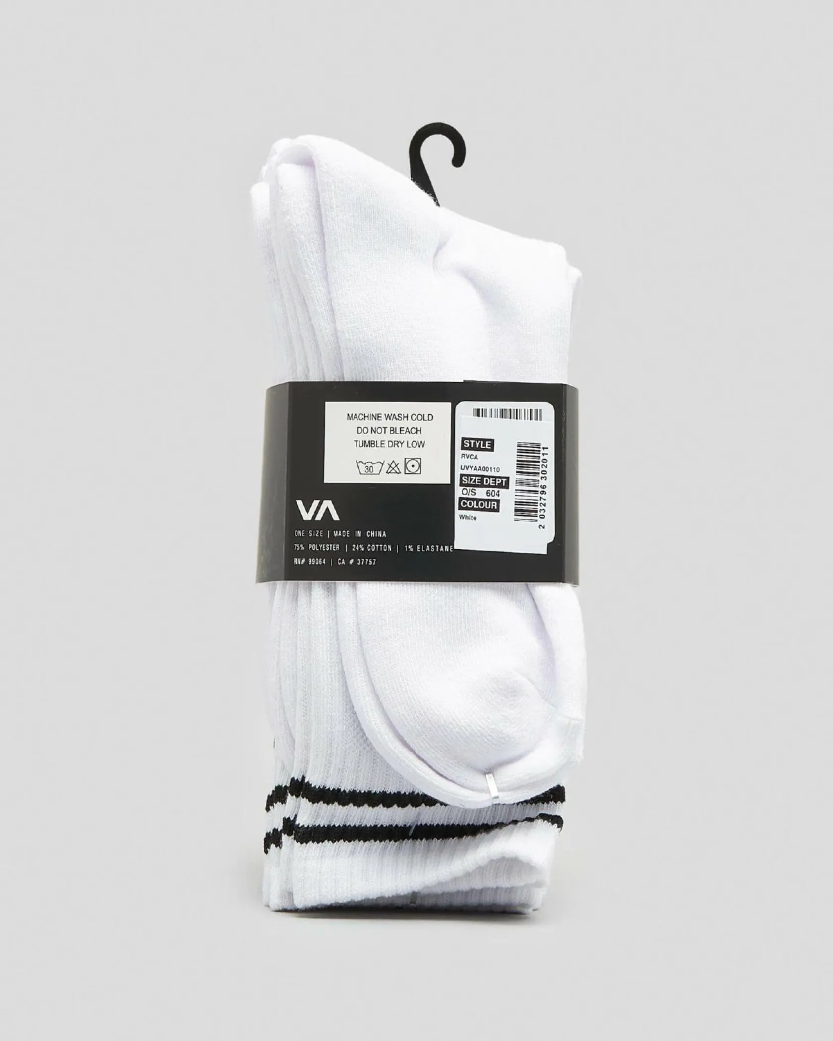 RVCA Union III Socks 5 Pack White Online