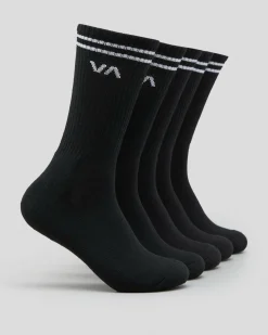RVCA Union III Socks 5 Pack Black