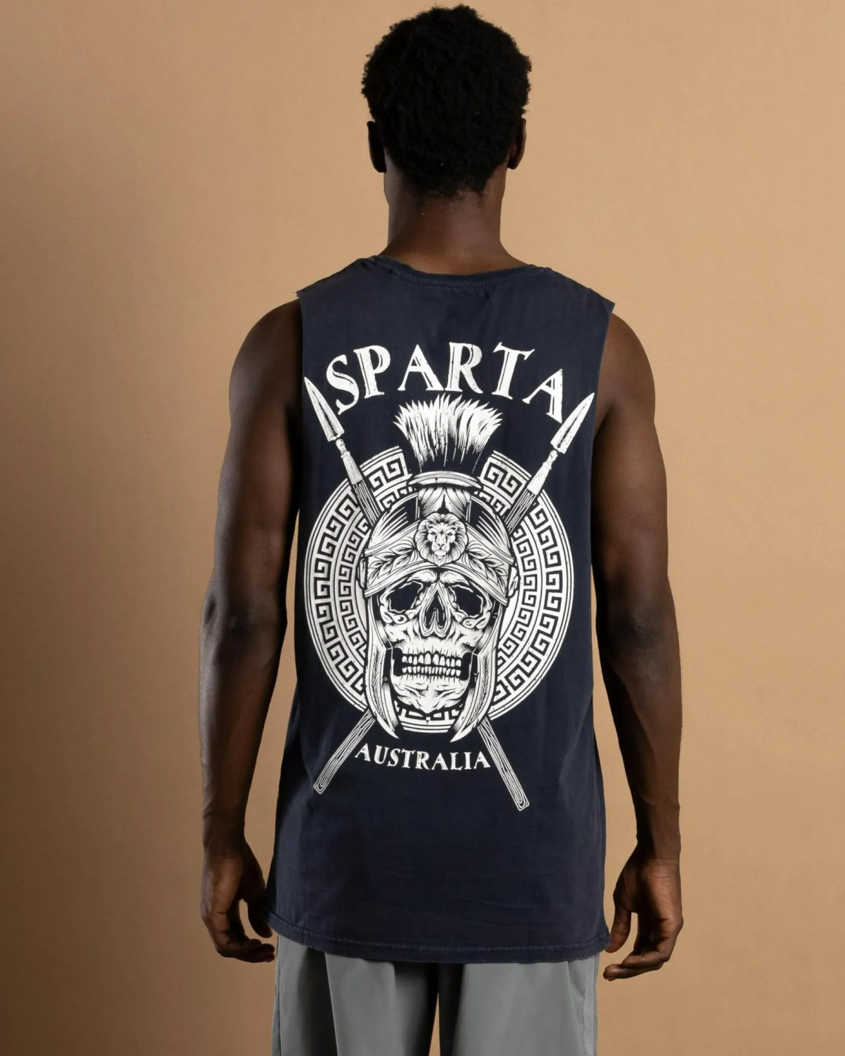 Sparta Sabre Muscle Tank Navy Acid Online