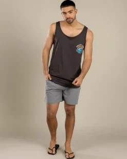 Salty Life Sail Elastic Waist Shorts Grey Clearance