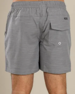 Salty Life Sail Elastic Waist Shorts Grey Clearance