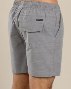 Salty Life Sail Elastic Waist Shorts Grey Clearance