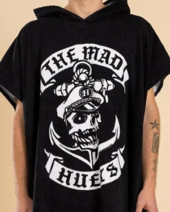 The Mad Hueys Sailor Anchor Hooded Towel Black Online