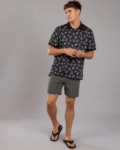 The Mad Hueys Sailor Anchor Party Polo Shirt Black Online
