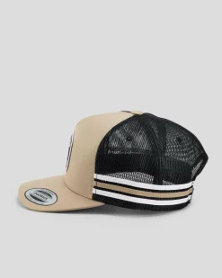 The Mad Hueys Sailor Anchor Trucker Cap Tan Clearance