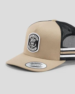 The Mad Hueys Sailor Anchor Trucker Cap Tan Clearance