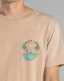 Salty Life Salted Souls T-Shirt Sand Acid Outlet