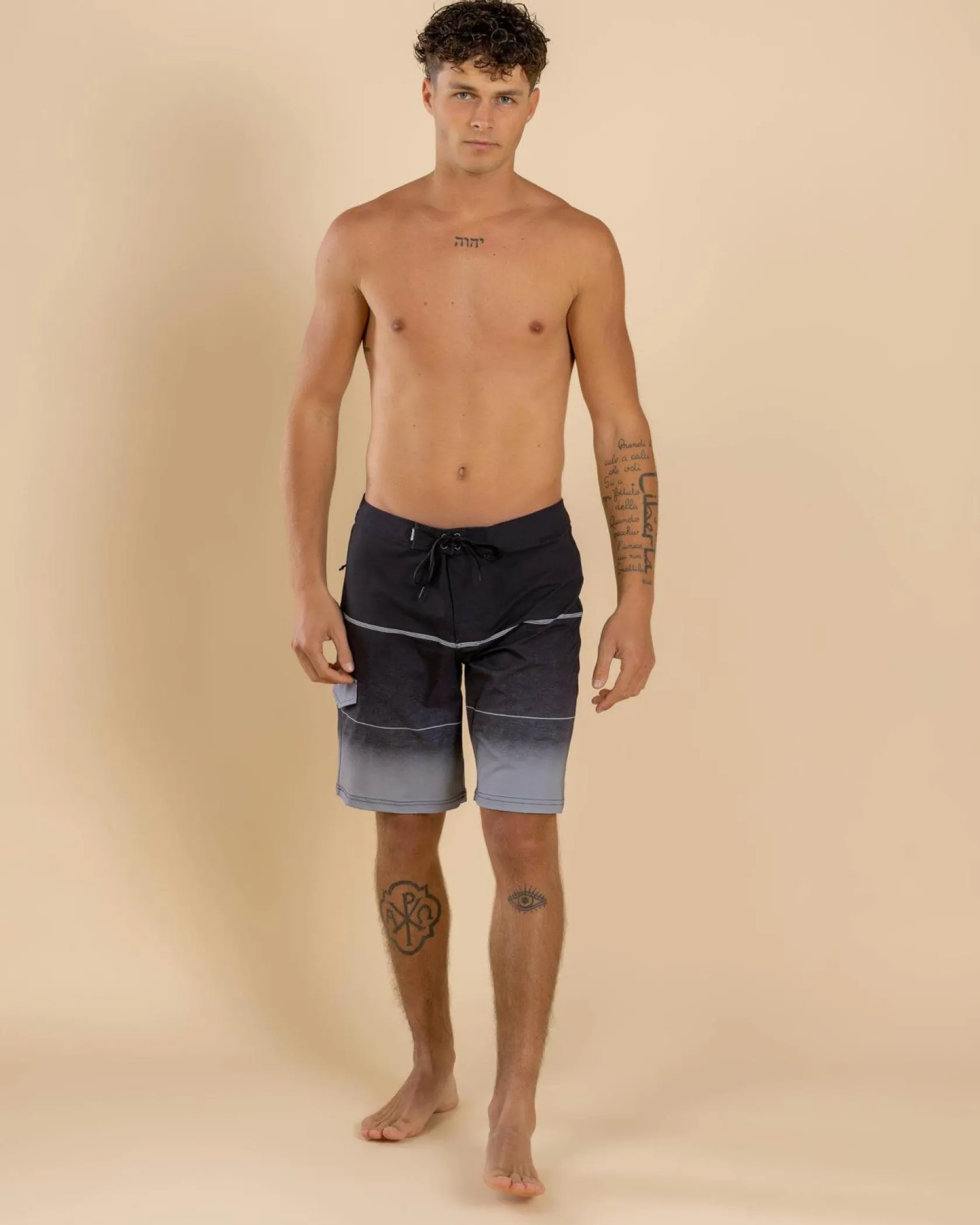 Jacks Saltwater Board Shorts Black Fade Online