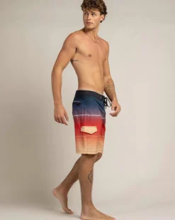 Jacks Saltwater Board Shorts Orange Fade
