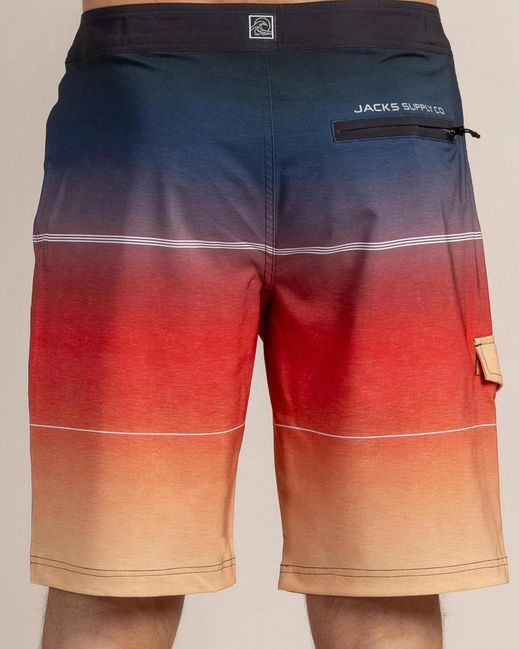 Jacks Saltwater Board Shorts Orange Fade