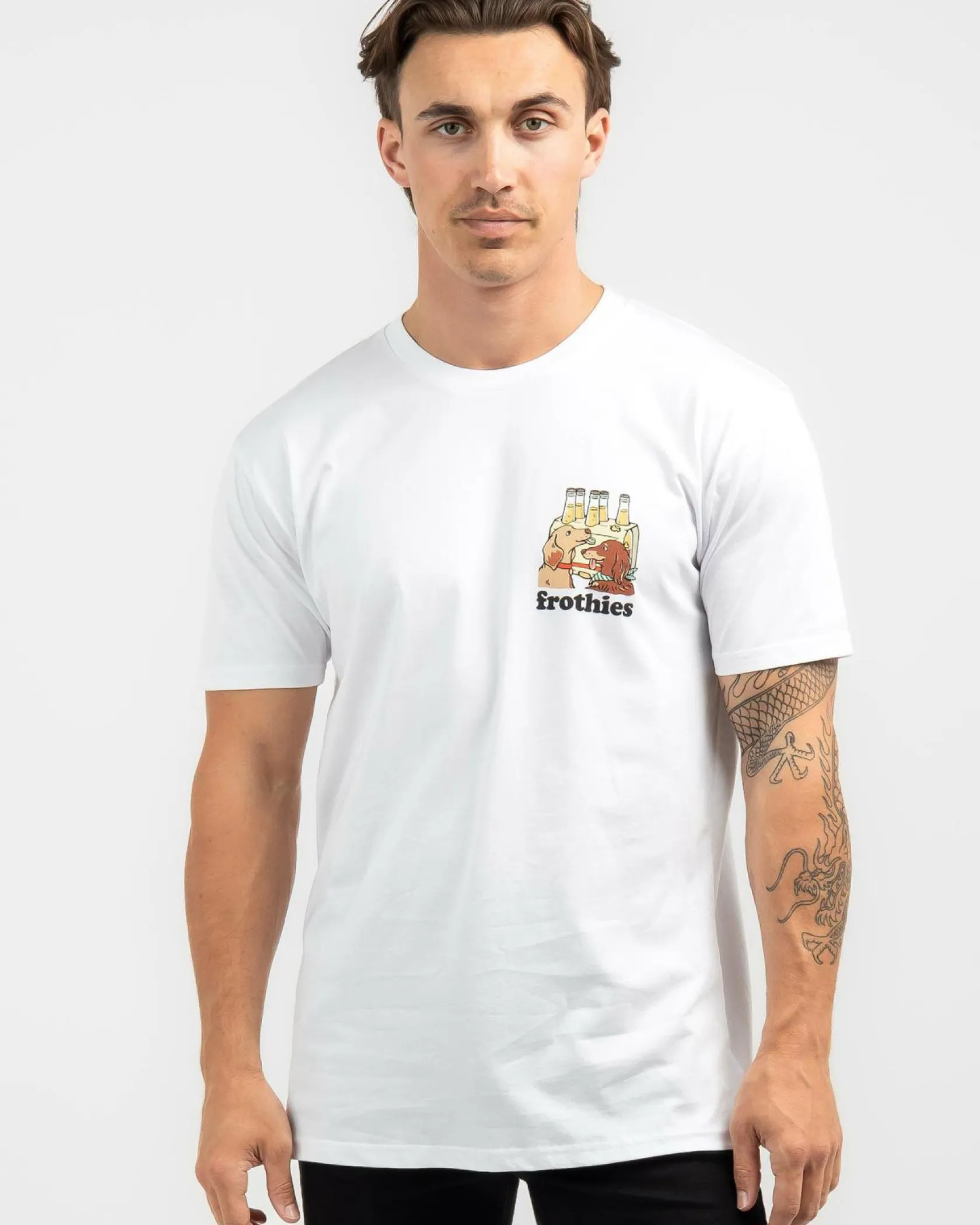 Frothies Sausos & Six Packs T-Shirt White Sale