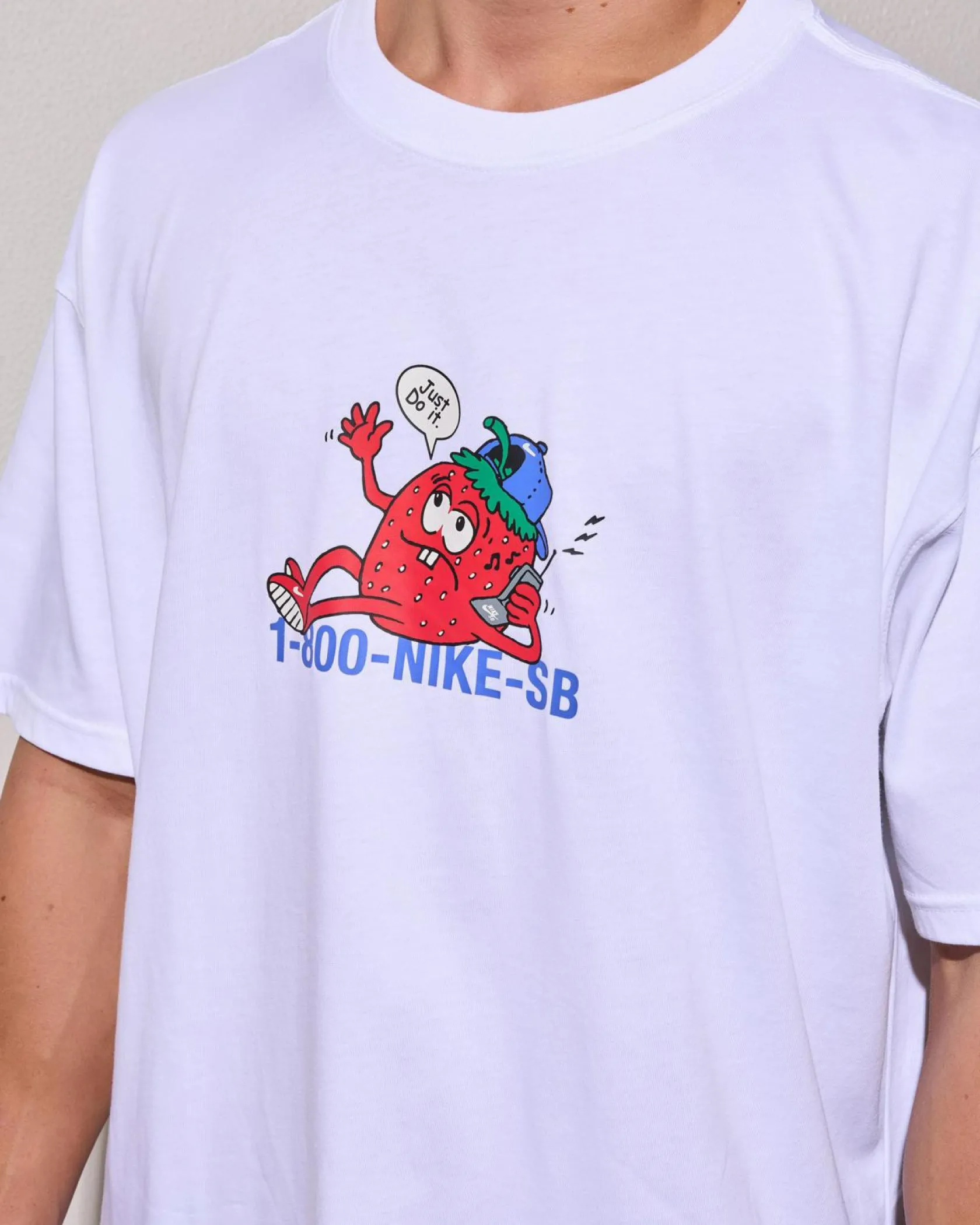 Nike SB M90 Flip Phone T-Shirt White Outlet