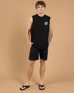 Santa Cruz SC Hollow Strip Shorts Black