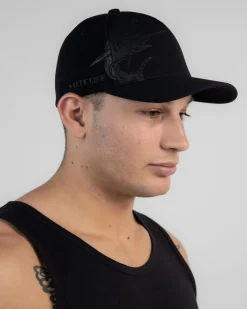 Salty Life Scaled Mini Ottoman Flexfit Cap Black Outlet