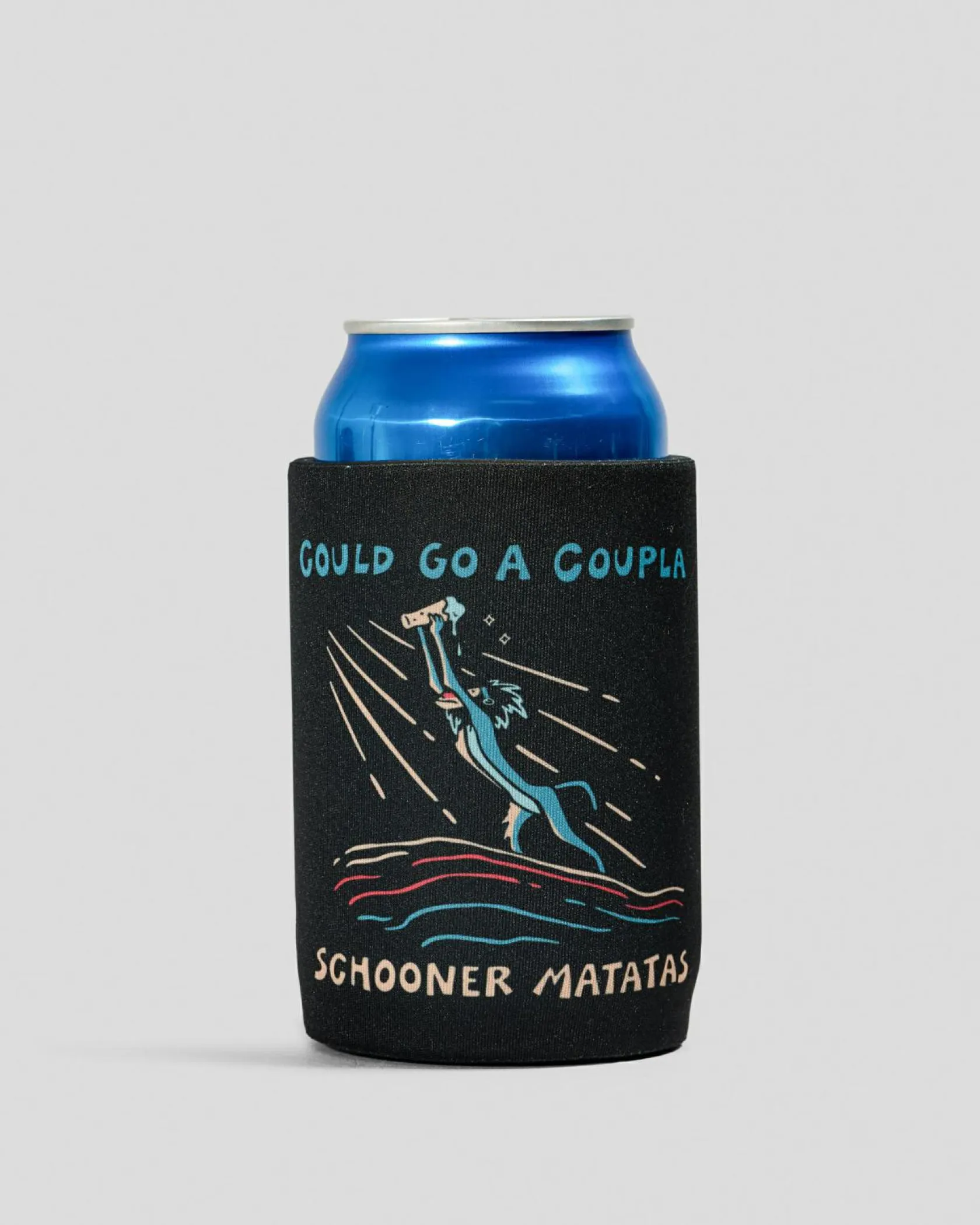Frothies Schooner Matatas Stubby Cooler Black