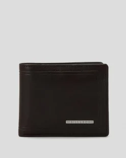 Billabong Scope 2 In 1 Leather Wallet Java Grain Clearance