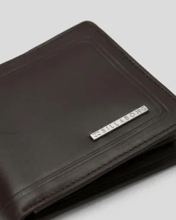 Billabong Scope 2 In 1 Leather Wallet Java Grain Clearance