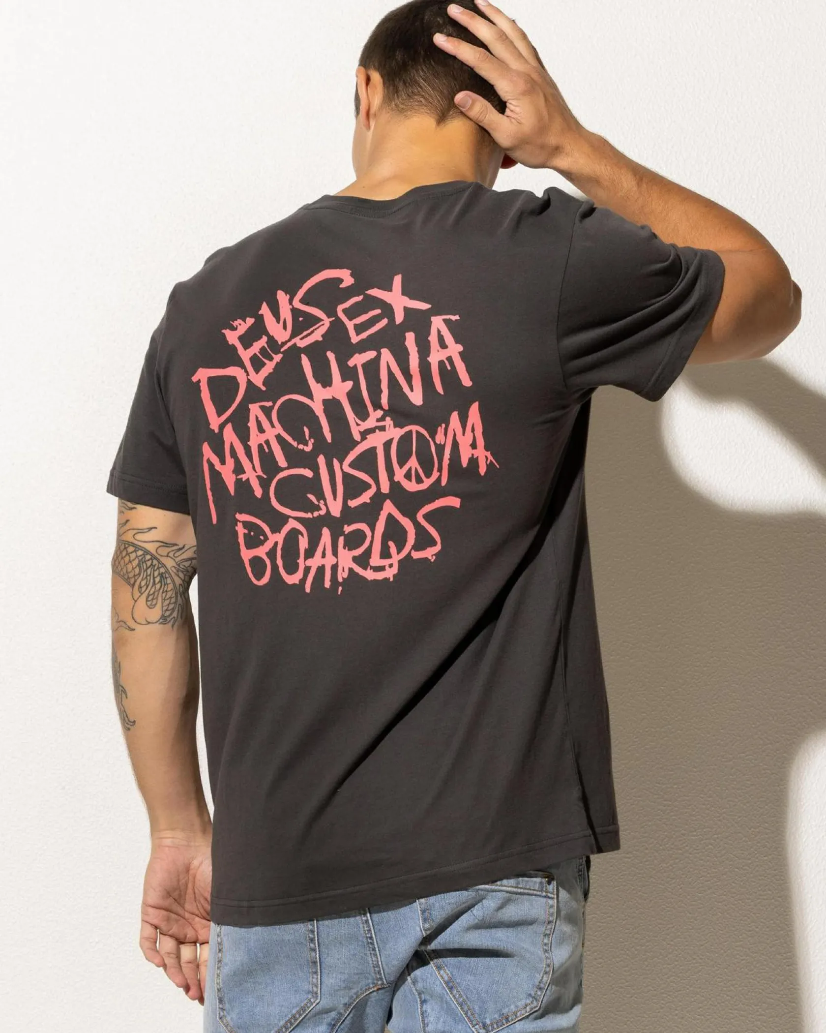 Deus Ex Machina Scrambler T-Shirt Anthracite Outlet