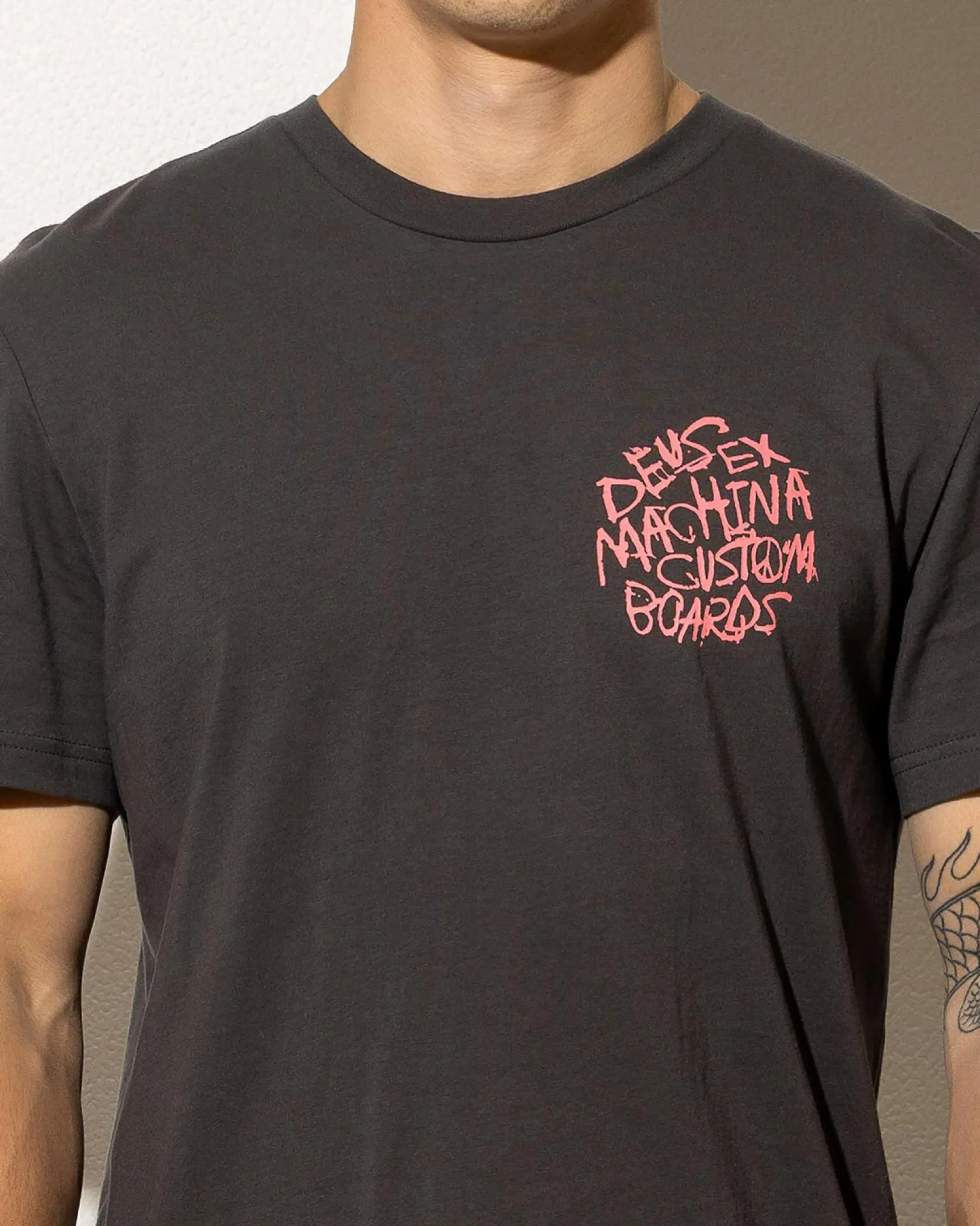 Deus Ex Machina Scrambler T-Shirt Anthracite Outlet