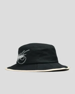 Billabong Script Boonie Wide Brim Hat Black New