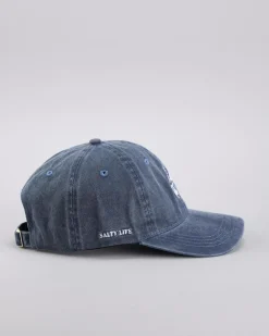 Salty Life Scupper Dad Cap Washed Navy Best