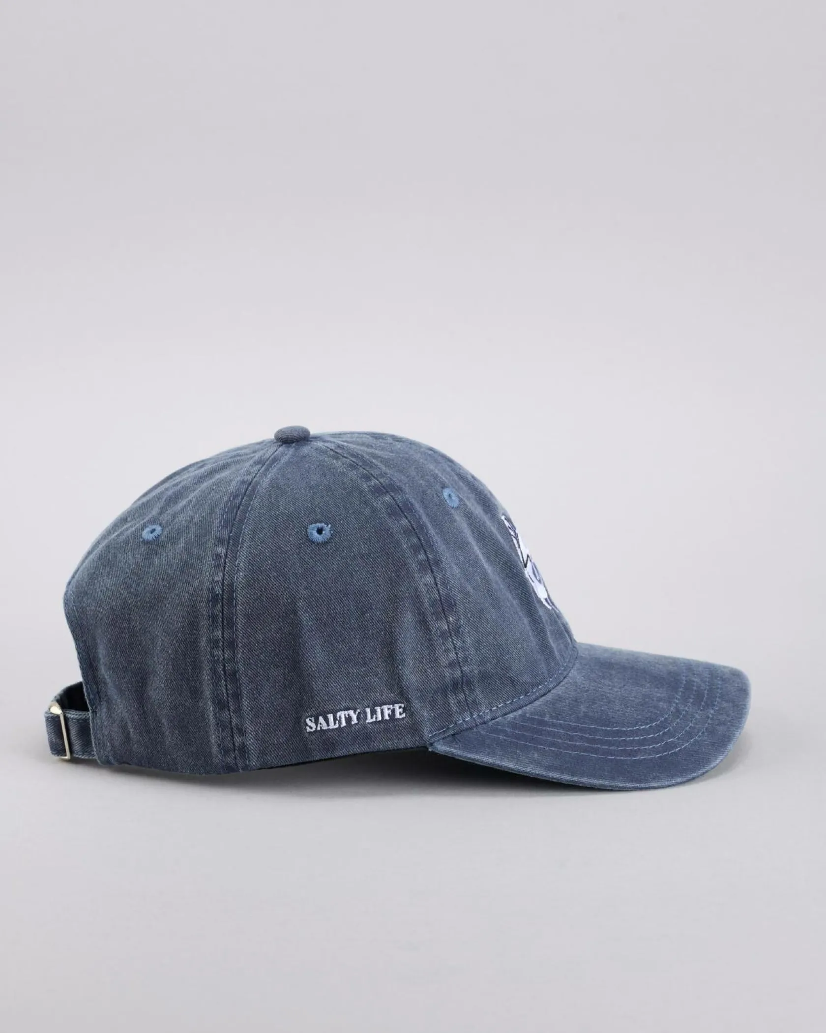 Salty Life Scupper Dad Cap Washed Navy Best