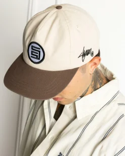S-Double S-Dot Snapback Cap Chocolate Hot