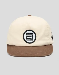 S-Double S-Dot Snapback Cap Chocolate Hot