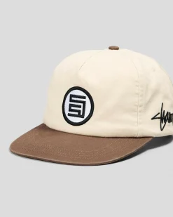 S-Double S-Dot Snapback Cap Chocolate Hot