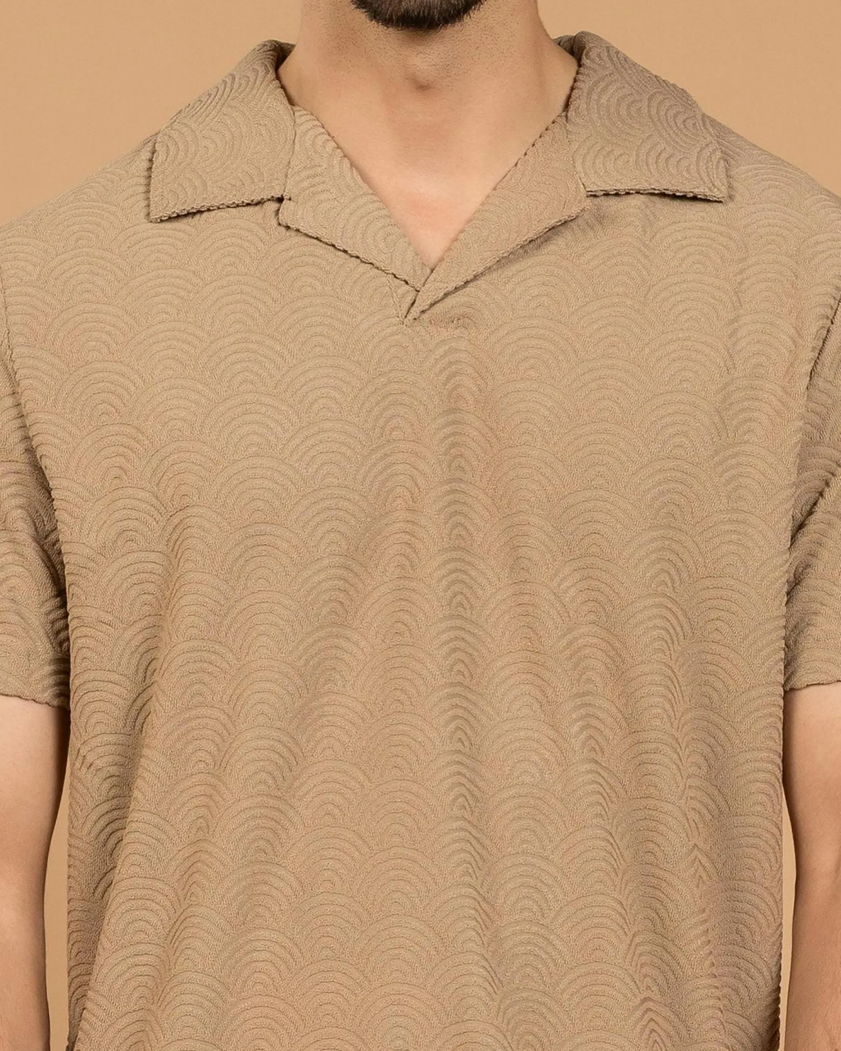 Skylark Seascape Polo Shirt Tan Outlet