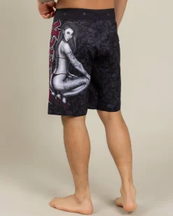 Dexter Seat Grab Board Shorts Black Hot