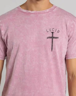 Lucid Sense T-Shirt Pink Wash Outlet